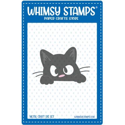 Whimsy Stamps Cutting Dies - Peeking Kitty